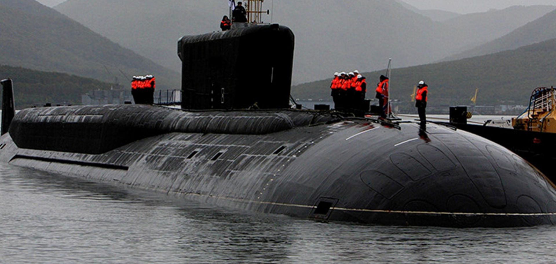 A Borei-class Russian submarine like the Alexander Nevsky (pictured) will be used to fire a new type of submarine-launched ballistic missile in an upcoming test.