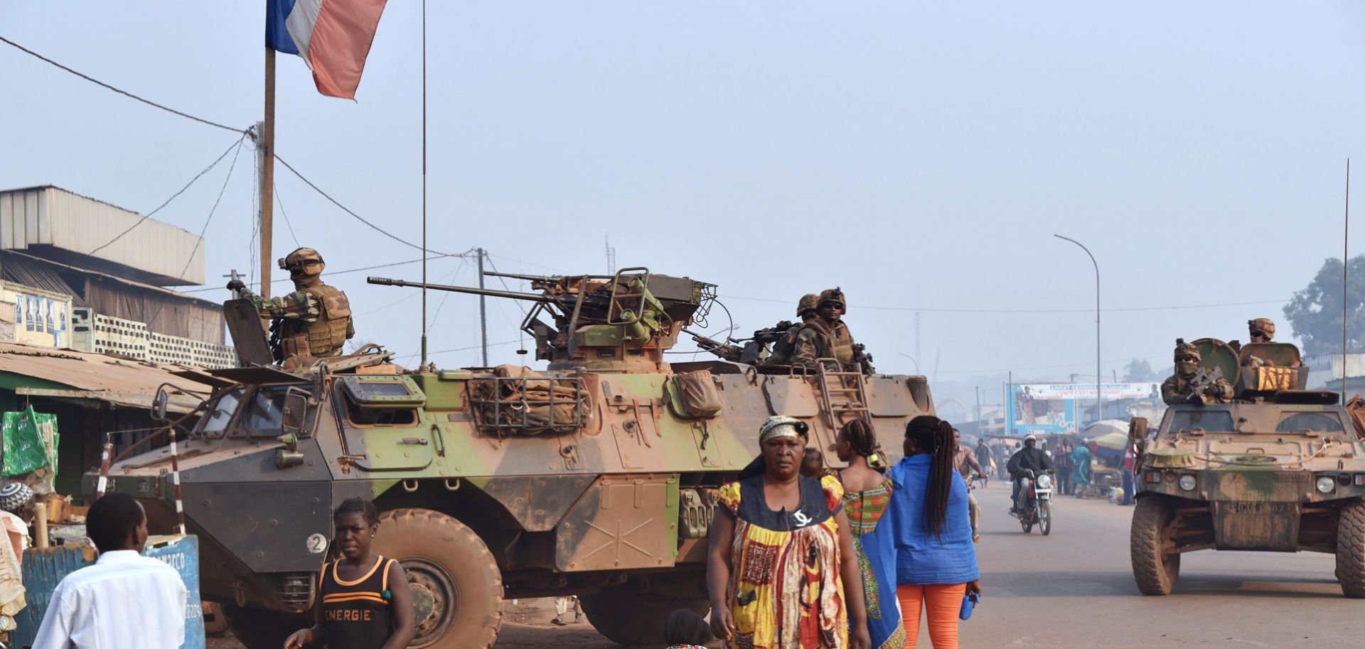 France withdrew its forces -- shown patrolling the Muslim district of Bangui -- from the Central African Republic in October 2016, following three of the bloodiest years in the country's history since it gained independence in 1960. The Central African Republic's geographic challenges and political instability bode ill for its development.