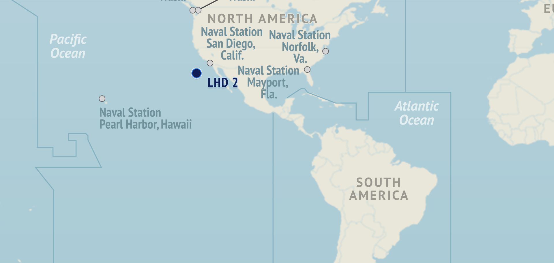 U.S. Naval Update Map: March 5, 2015 