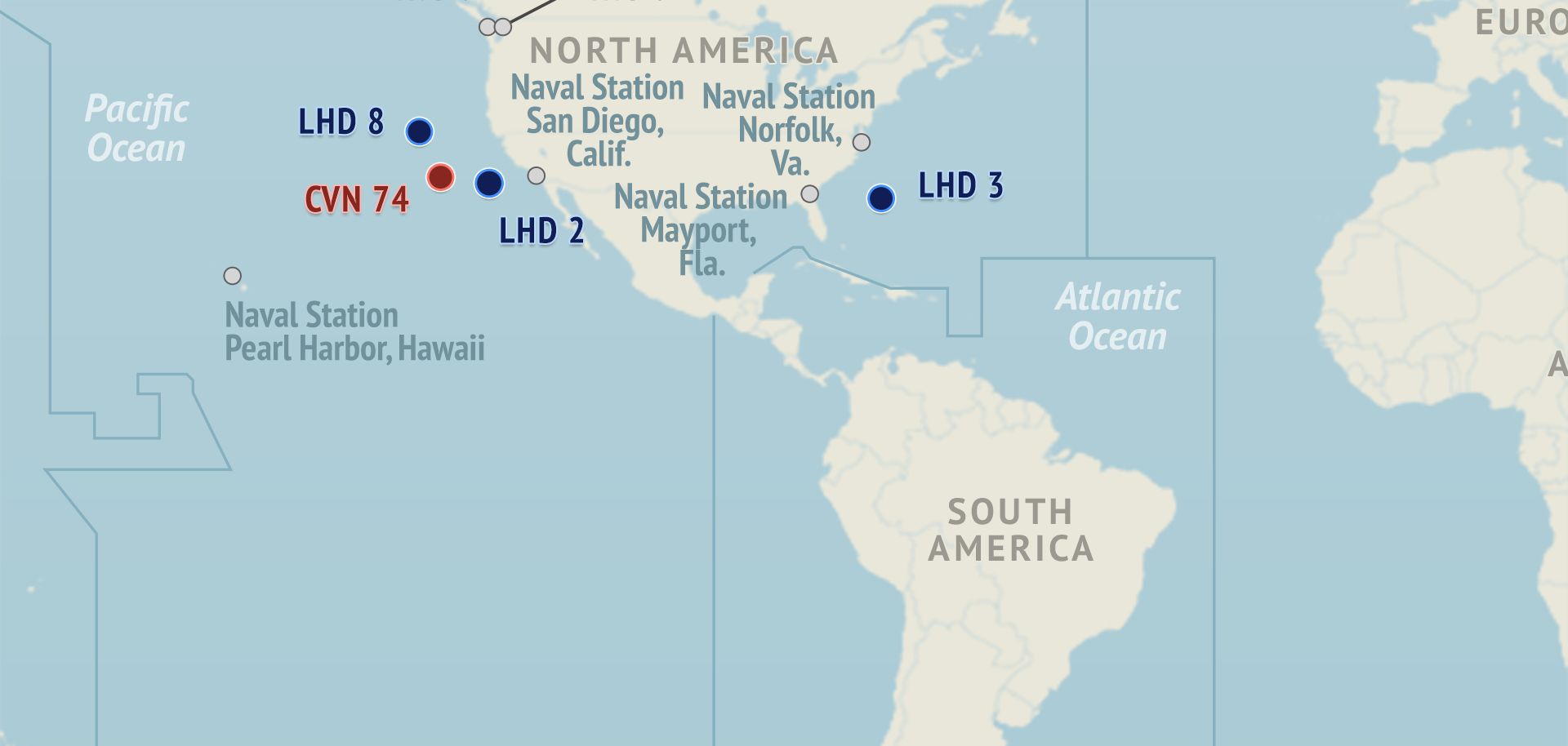 U.S. Naval Update Map: April 16, 2015 (Display)