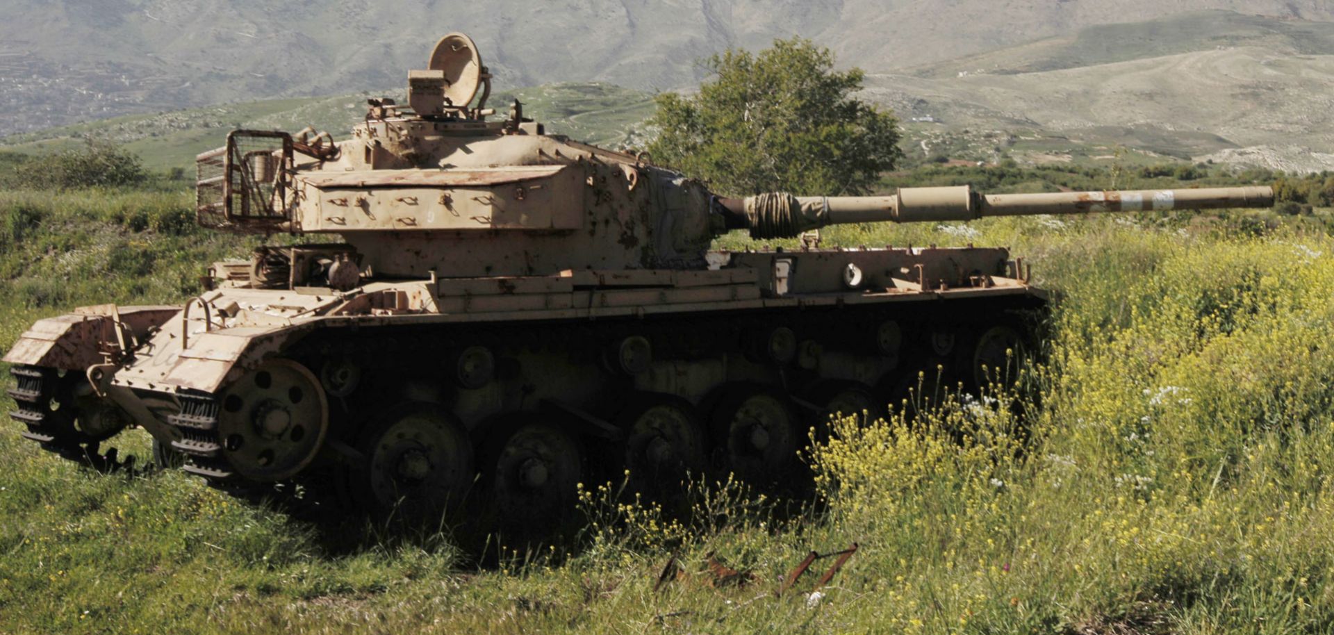 Israeli tanks in the Golan Heights