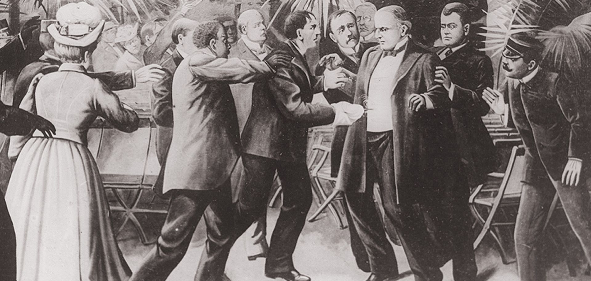A representation of the assassination of President McKinley. During their heyday, anarchists managed to assassinate a number of world leaders. Jihadists share similar ambitions but so far have fallen short.