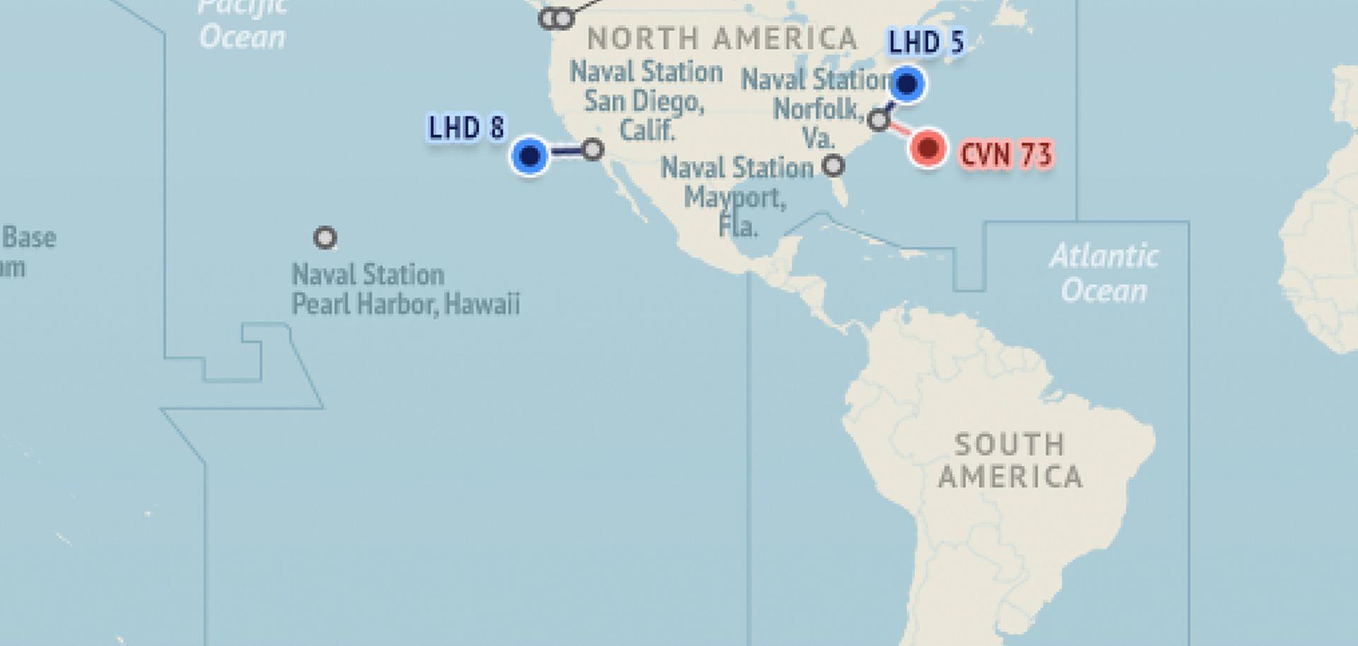 U.S. Naval Update Map: June 2, 2016