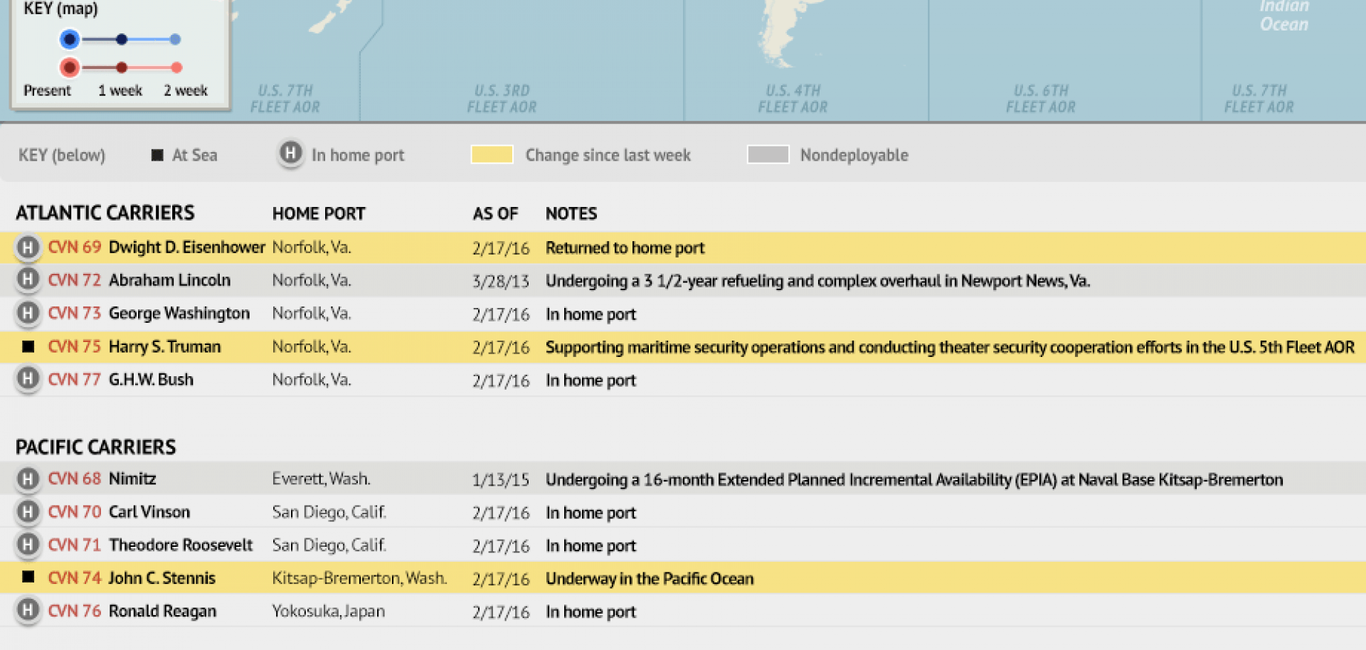 Naval Update Map: Feb. 18, 2016