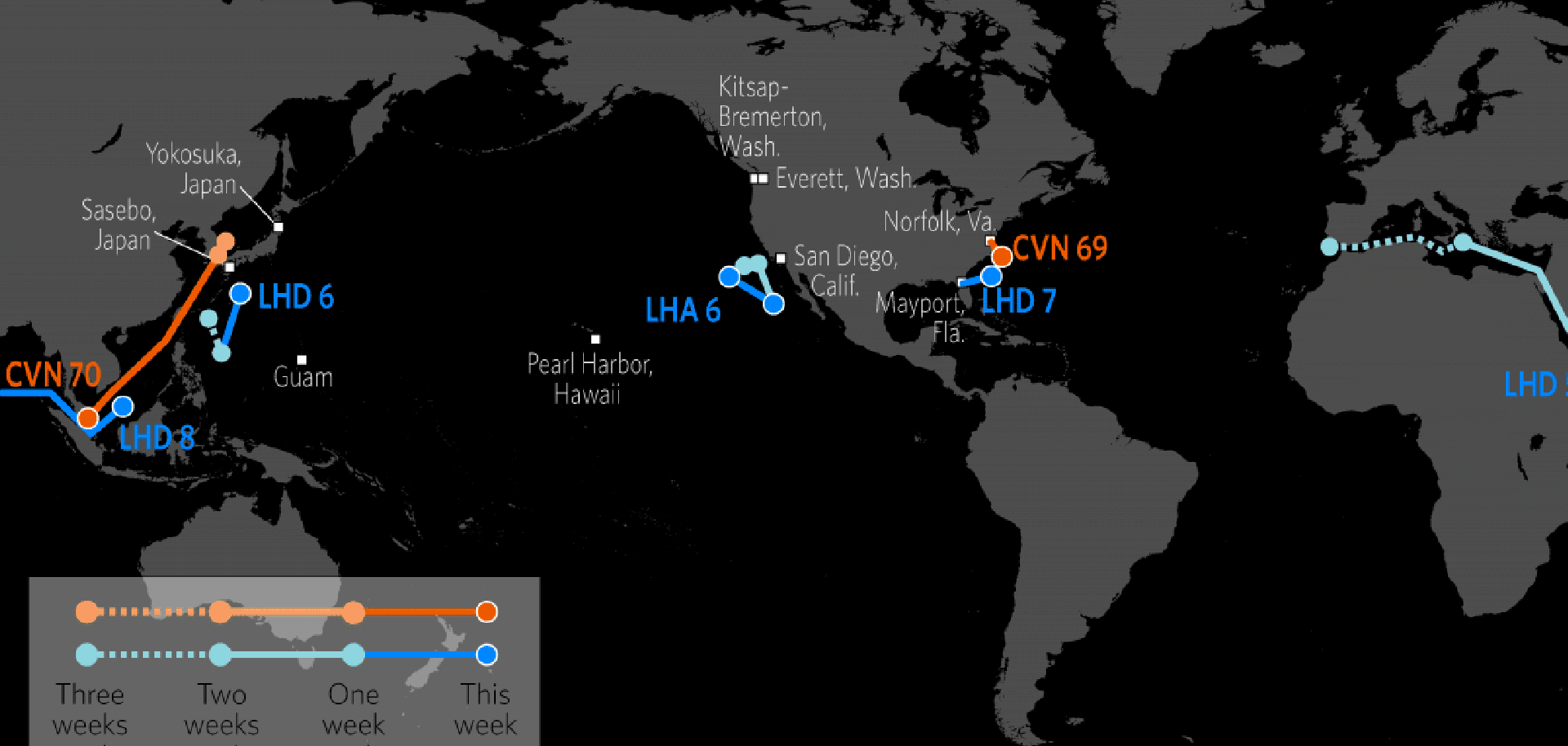DISPLAY U.S. Naval Update Map: April 6, 2017