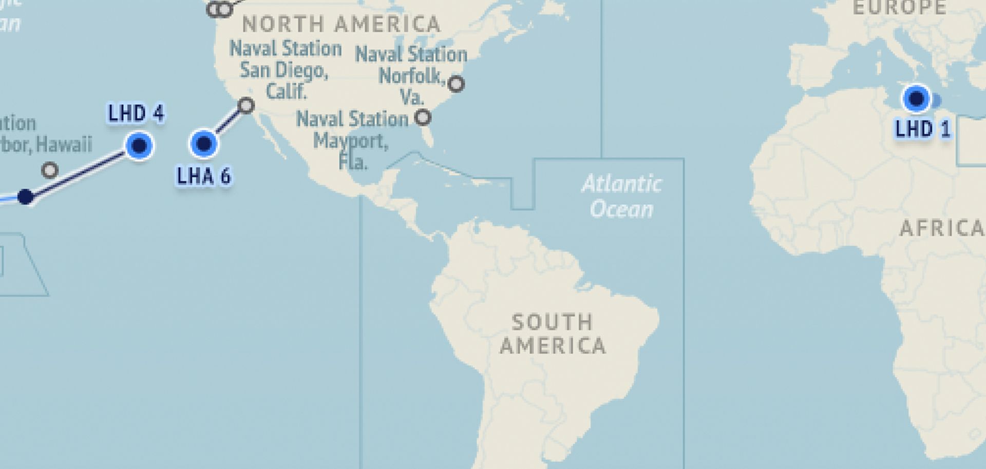 U.S. Naval Update Map: Sept. 8, 2016