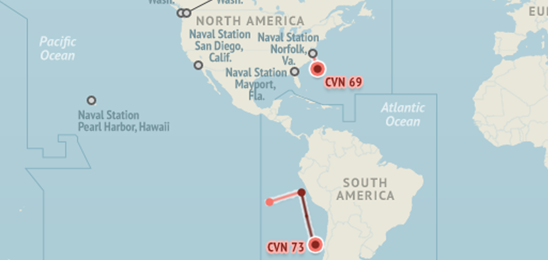 U.S. Naval Update Map: Oct. 15, 2015 DISPLAY