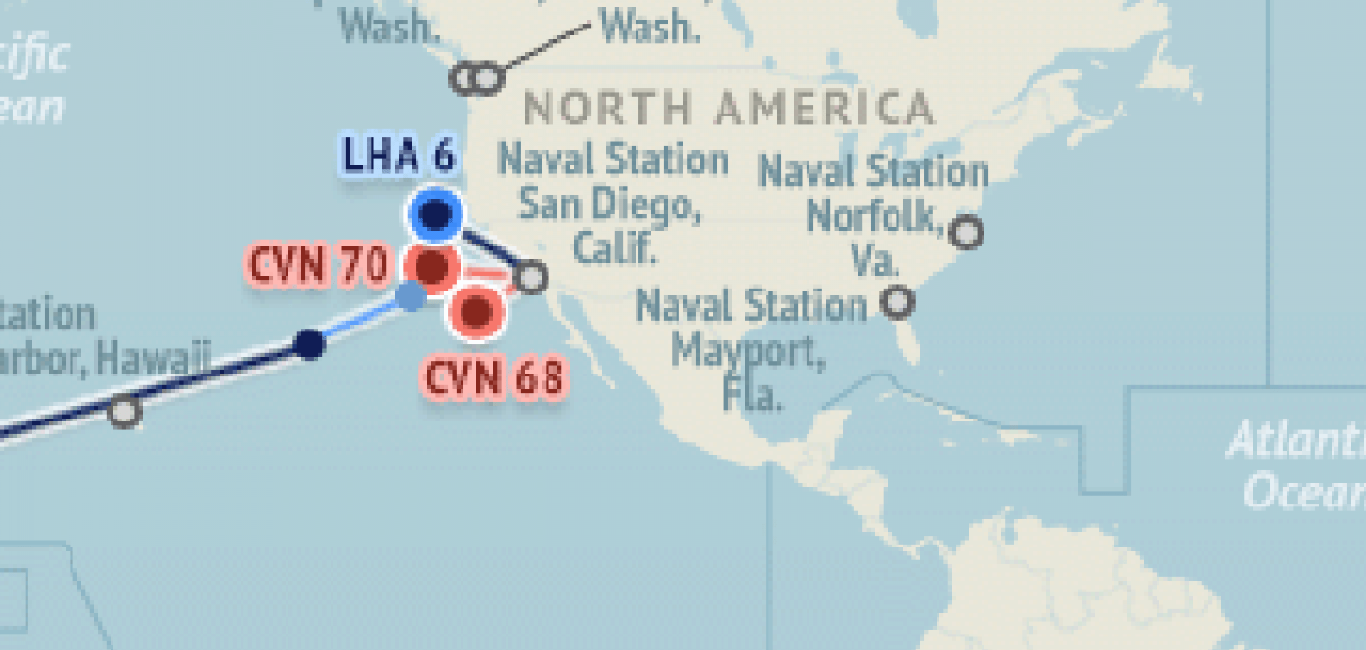 U.S. Naval Update Map: Nov. 3, 2016