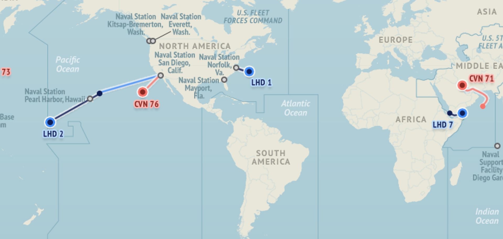 U.S. Naval Update Map: May 28, 2015 DISPLAY