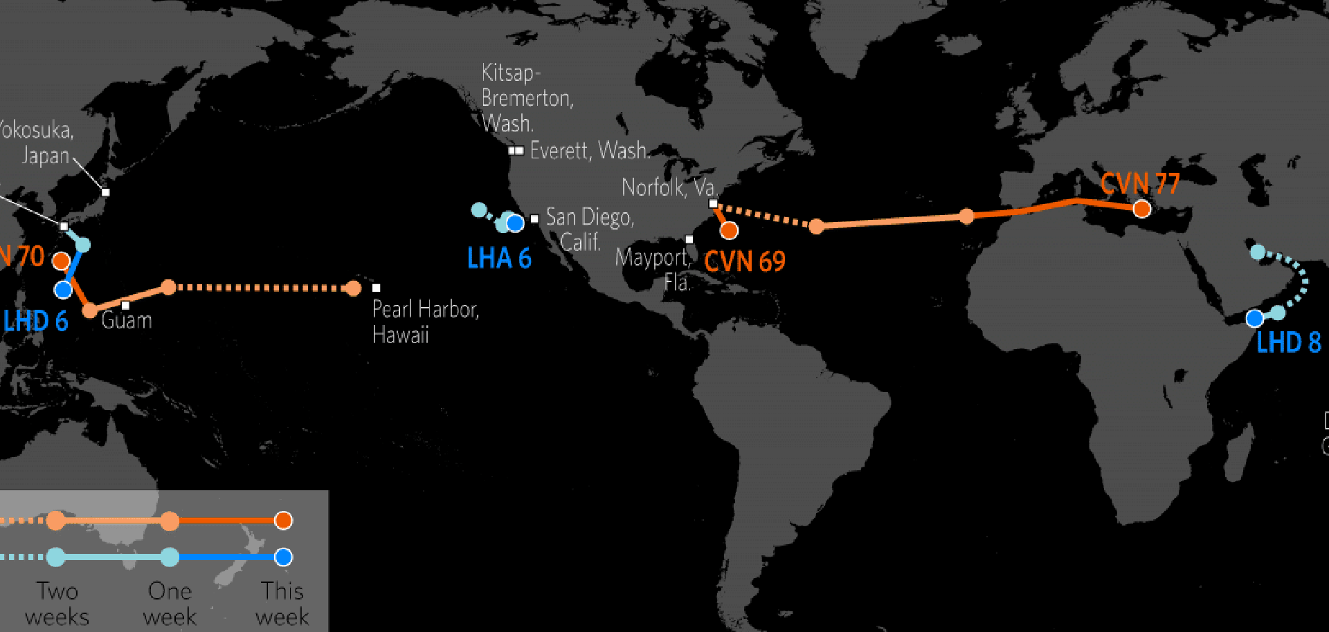 DISPLAY U.S. Naval Update Map: Feb. 9, 2017