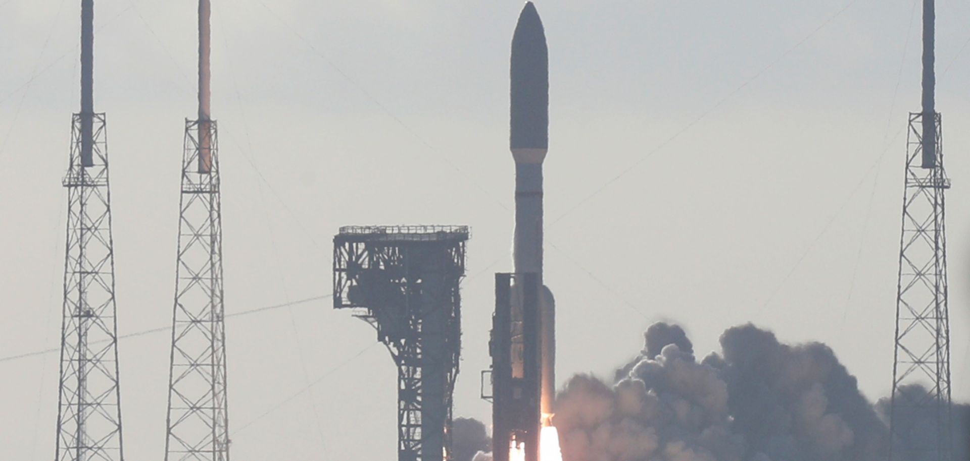 An Atlas V rocket with the Perseverance rover lifts off from Launch Complex 41 at Cape Canaveral Air Force Station in Florida on July 30, 2020.