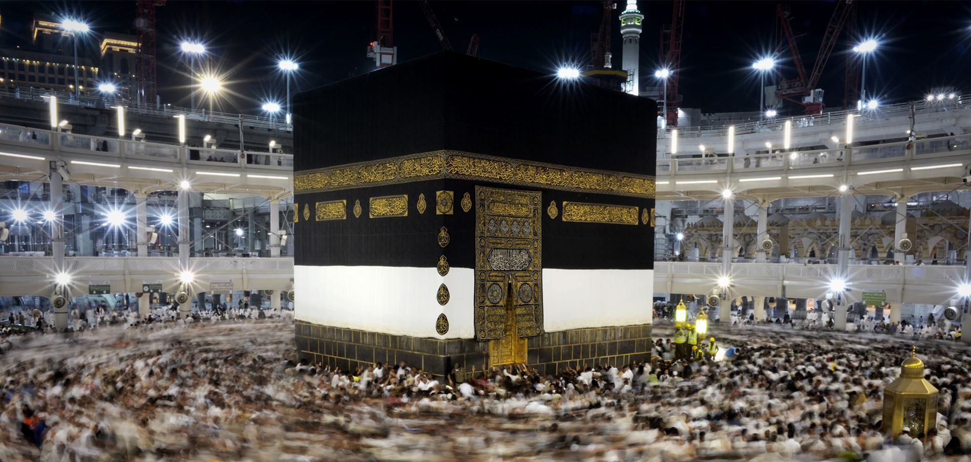 Muslim pilgrims circle counterclockwise Islam's holiest shrine, the Kaaba, at the Grand Mosque in the Saudi holy city of Mecca, late on September 21, 2015. The annual hajj pilgrimage begins on September 22, and more than a million faithful have already flocked to Saudi Arabia in preparation for what will for many be the highlight of their spiritual lives.