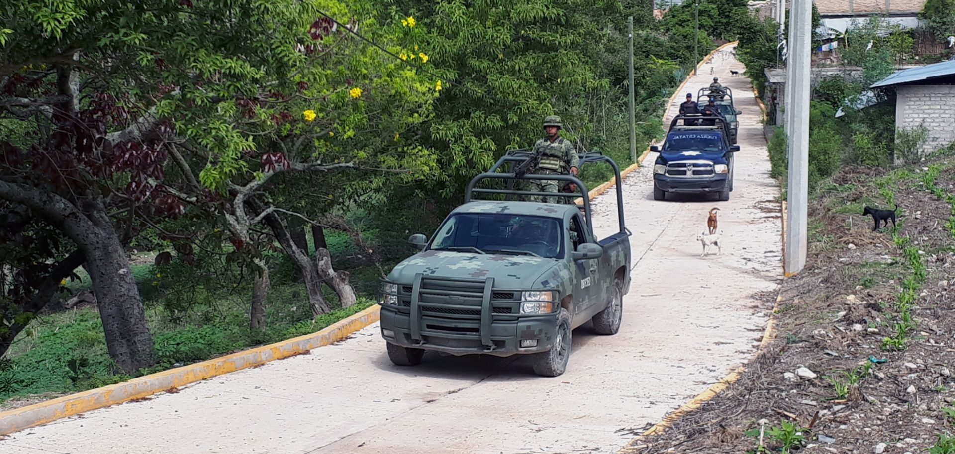 Mexico's military patrols in southwest Mexico