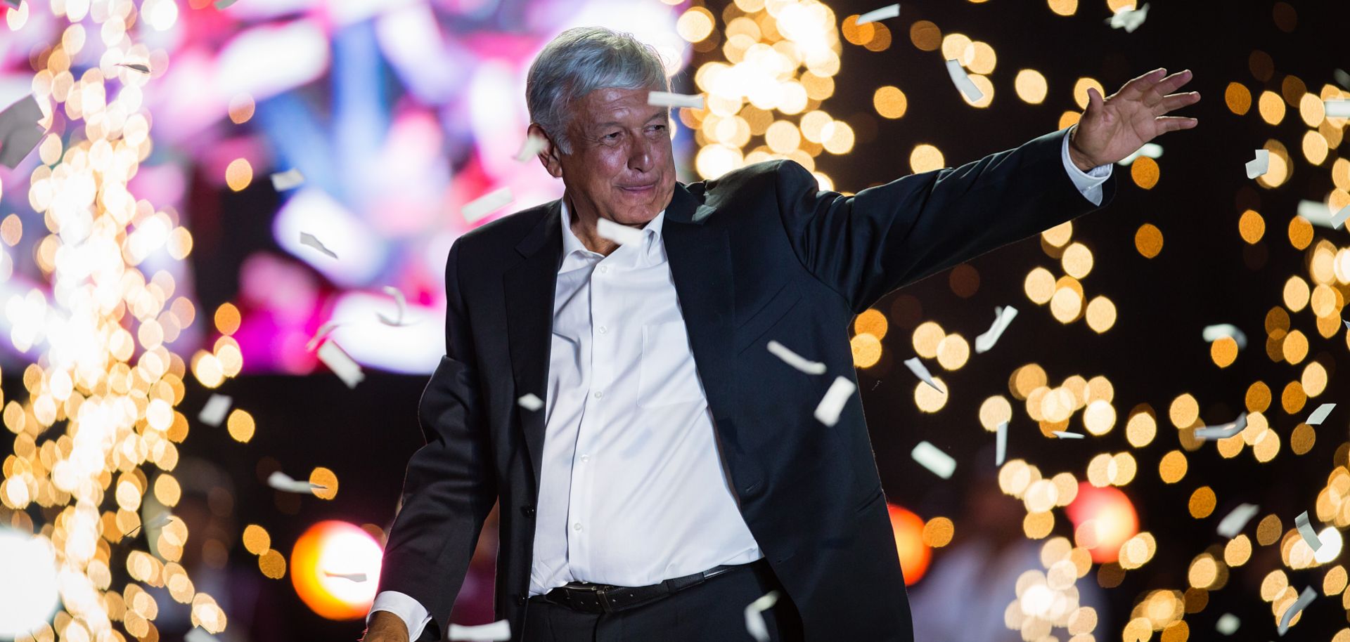 Andres Manuel Lopez Obrador is Mexico's president-elect. He's pictured here during a June 27, 2018, campaign event in Mexico City.