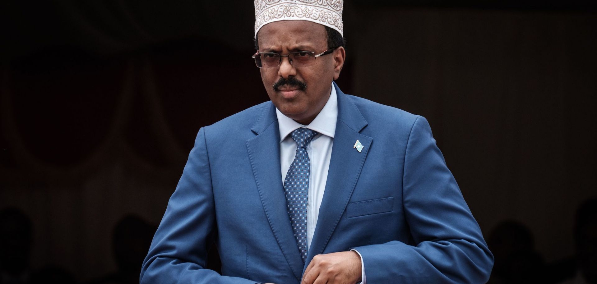 Somalian President Mohamed Abdullahi Mohamed on July 5, 2018, in Djibouti.