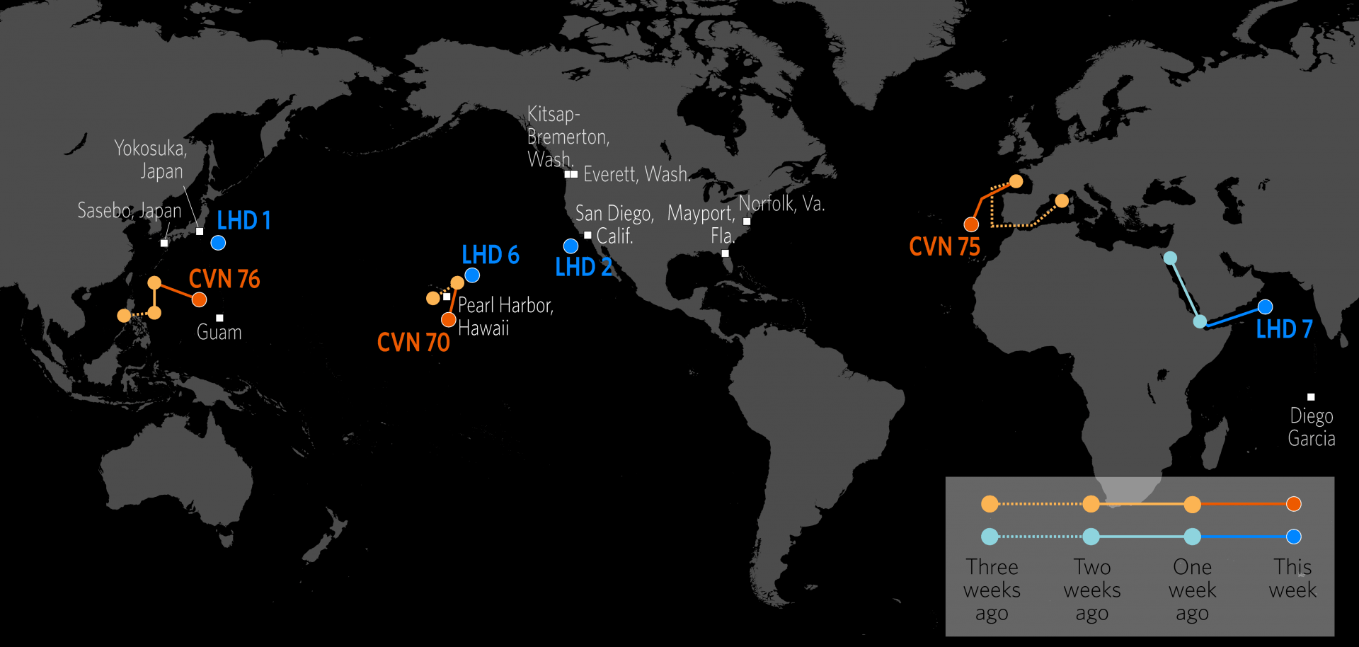 Naval Update Map: July 19, 2018