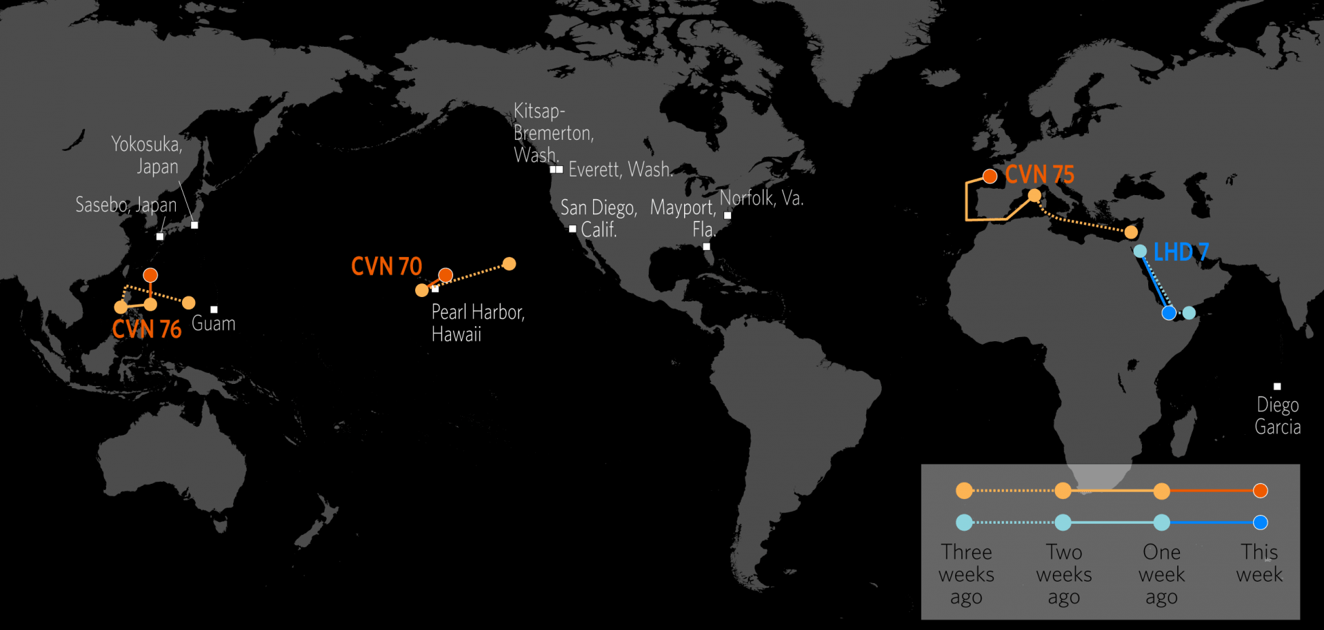 Naval Update Map: July 12, 2018