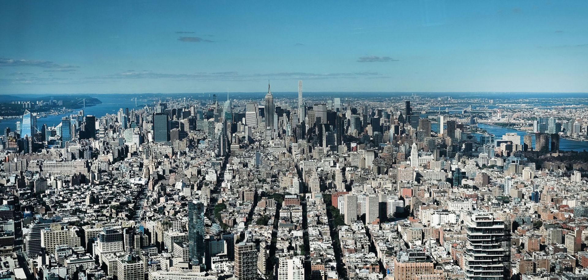 The Manhattan skyline. Nearly one-third of the world's population of ultra high net worth individuals live in North America.