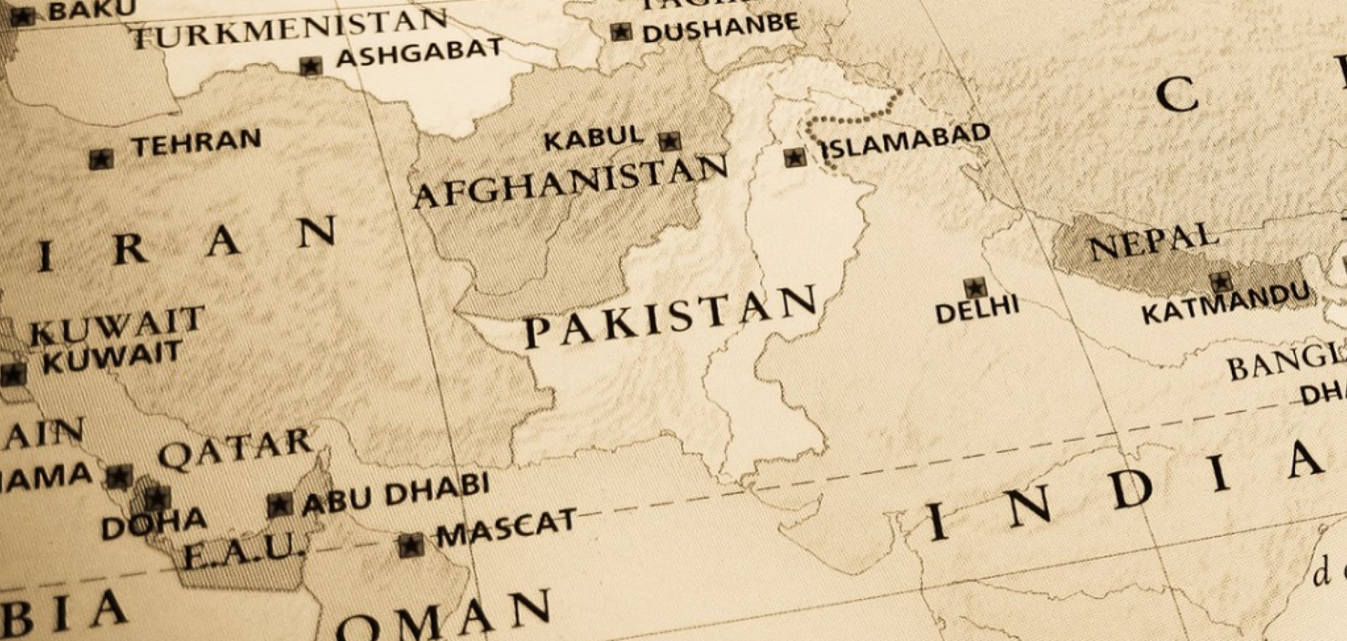 A map shows Afghanistan, Pakistan and the surrounding region. 