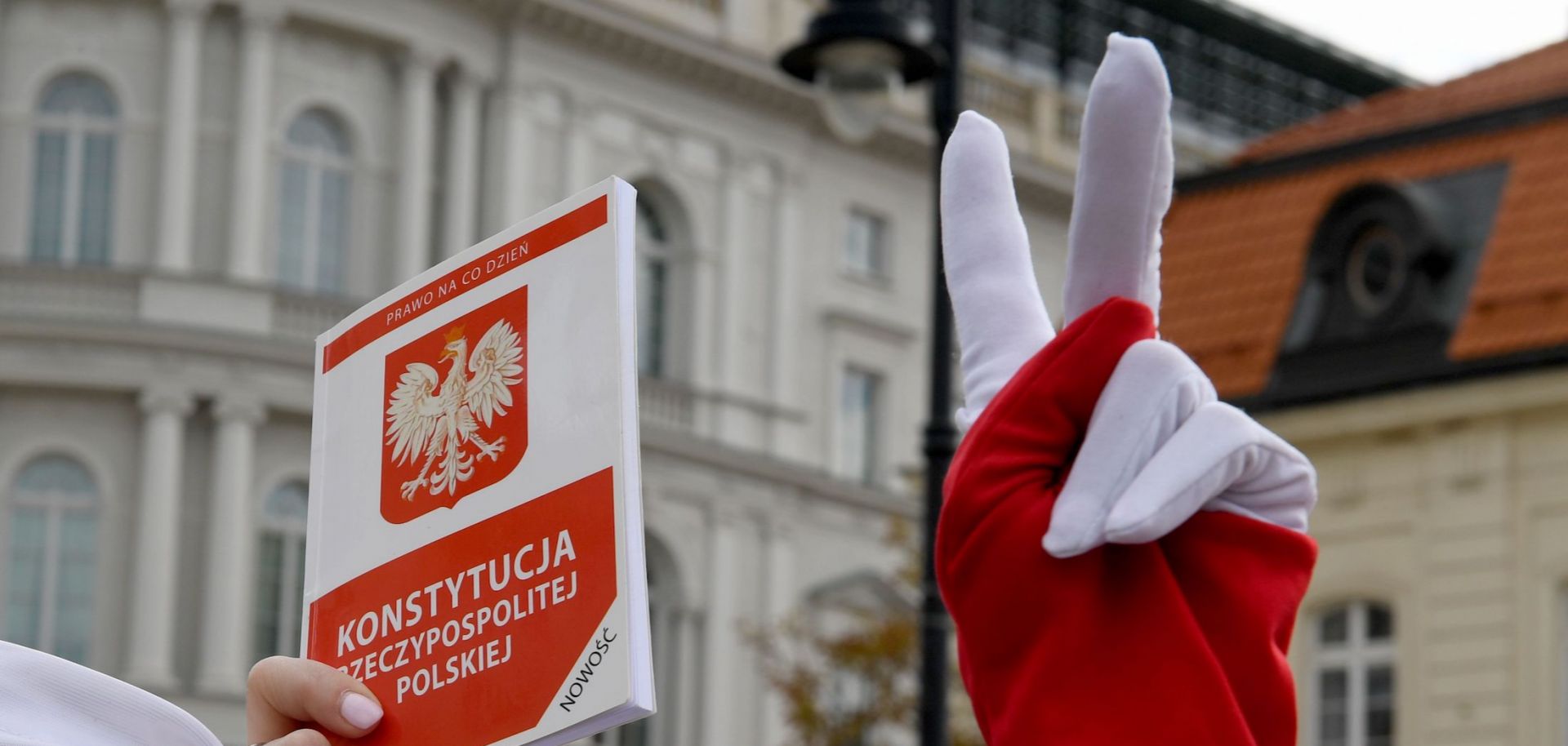 A demonstration in support of Polish Supreme Court judges.