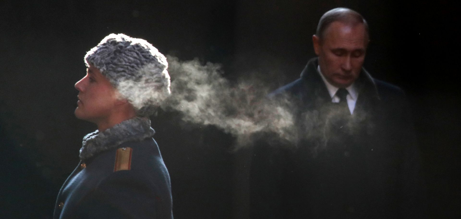 Russian President Vladimir Putin commemorates the 75th anniversary of the Soviet Union's World War II victory at Stalingrad, now called Volgograd, on Feb. 2, 2018.