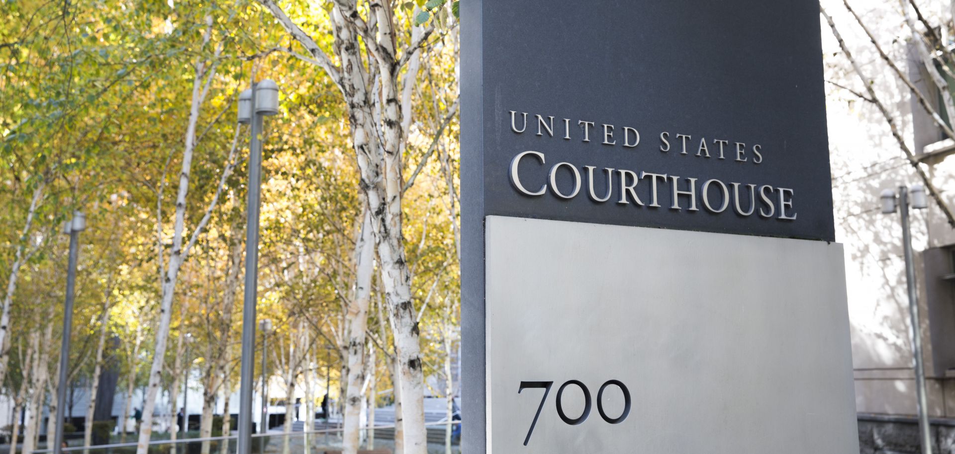 The U.S. District Court of the Western District of Washington is pictured in Seattle on Nov. 8, 2019.