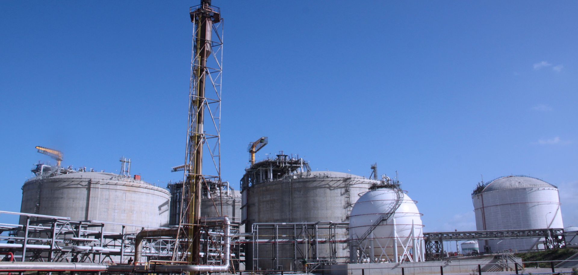 A Sonatrach gas complex in Skikda, Algeria.