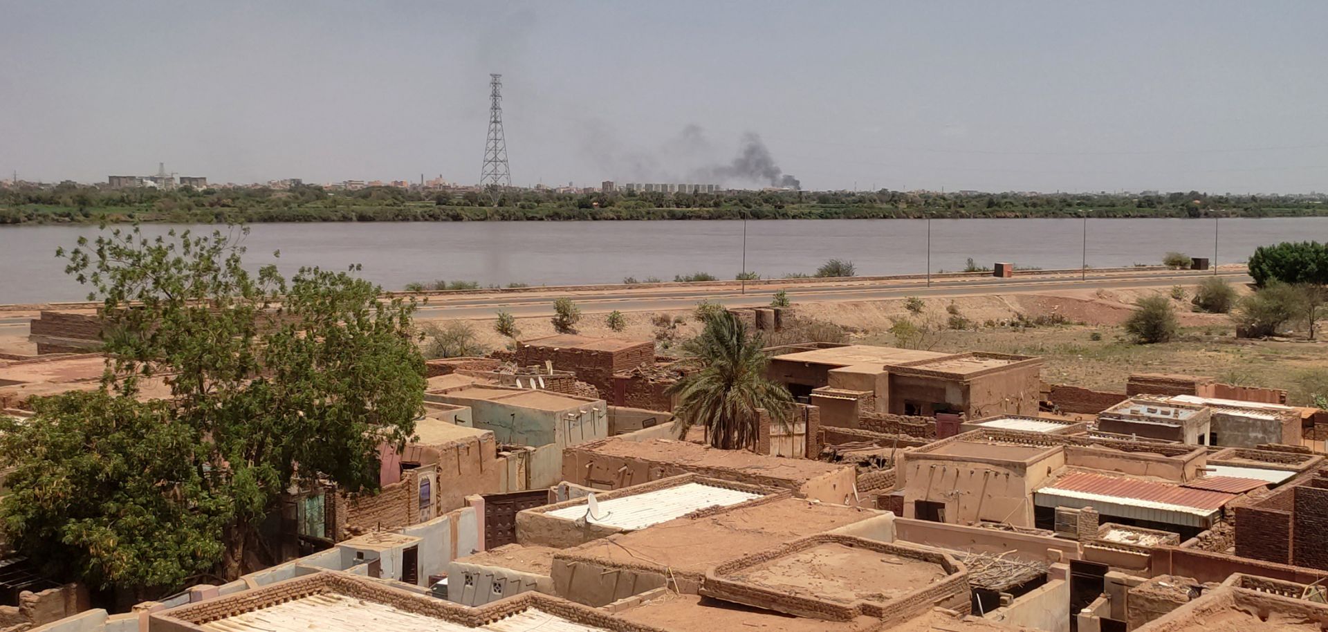 Smoke billows north of the Khartoum Bahri district on July 17, 2023, as fighting continues in war-torn Sudan.