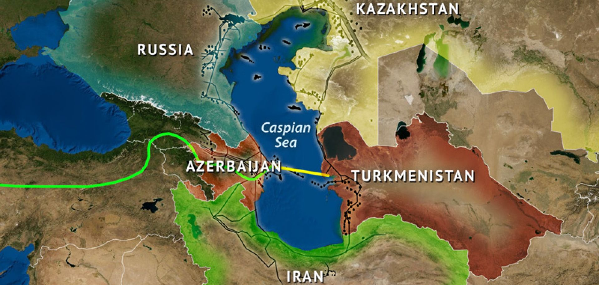 Caspian Sea Location