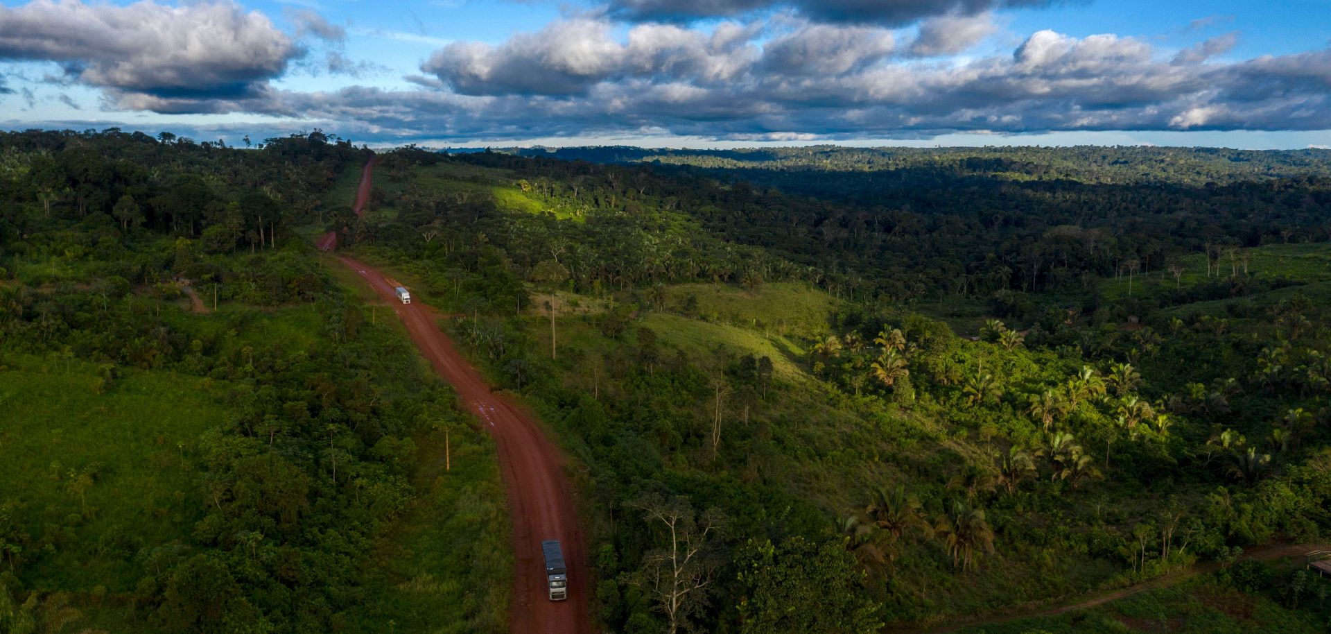 An aerial view of the Transamazonica Road 