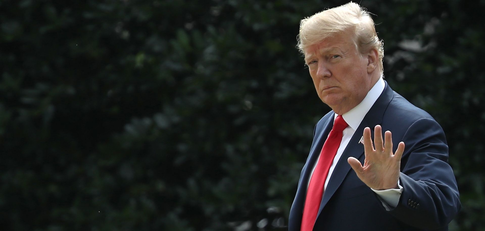 U.S. President Donald Trump leaves the White House on June 25, 2018, for a campaign event in South Carolina.