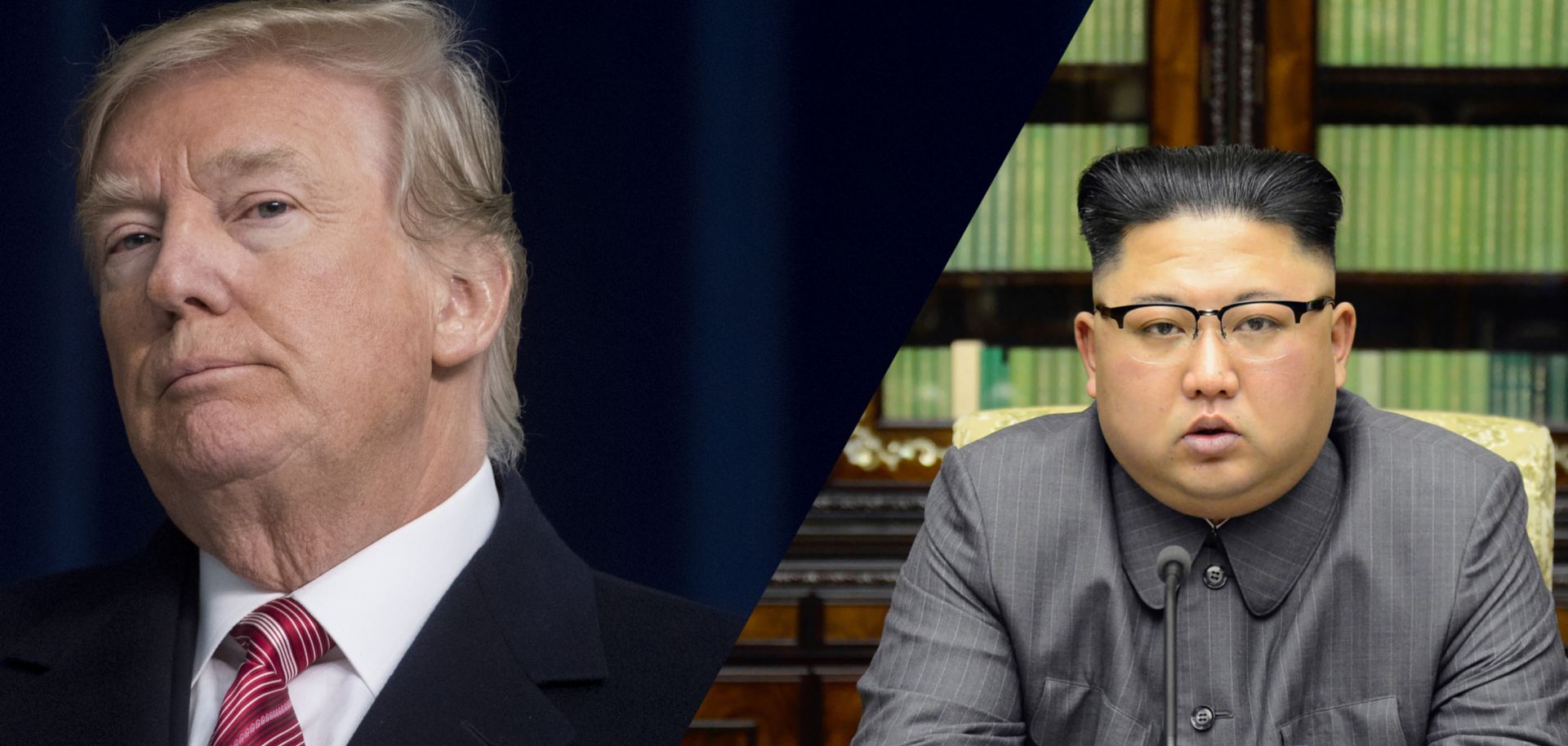 U.S. President Donald Trump and North Korea's Kim Jong Un.