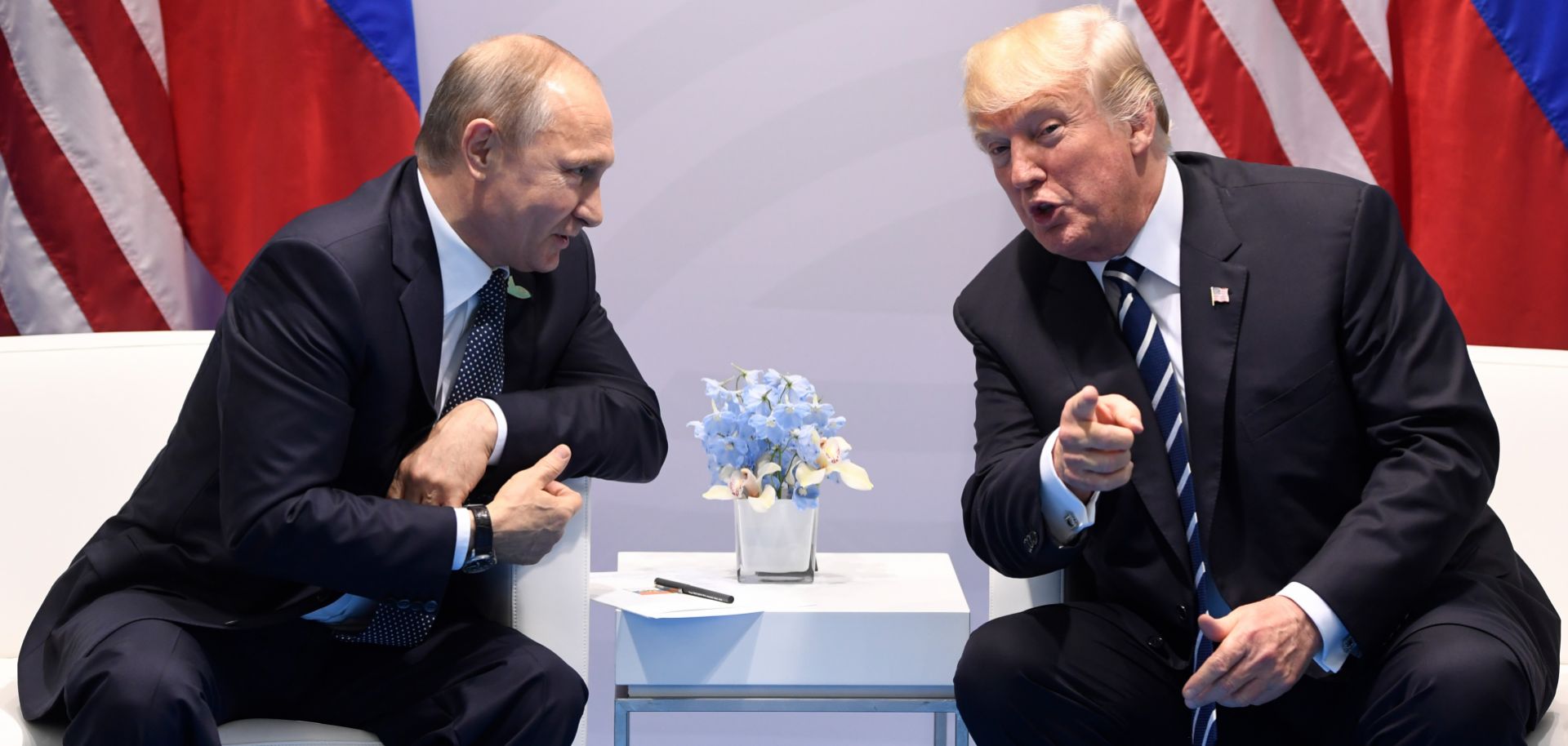 Putin and Trump meet in Hamburg, Germany on the sidelines of the G20 Summit