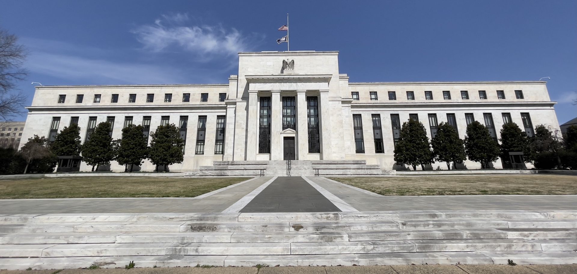 The Federal Reserve building is seen on March 19, 2021, in Washington, D.C.