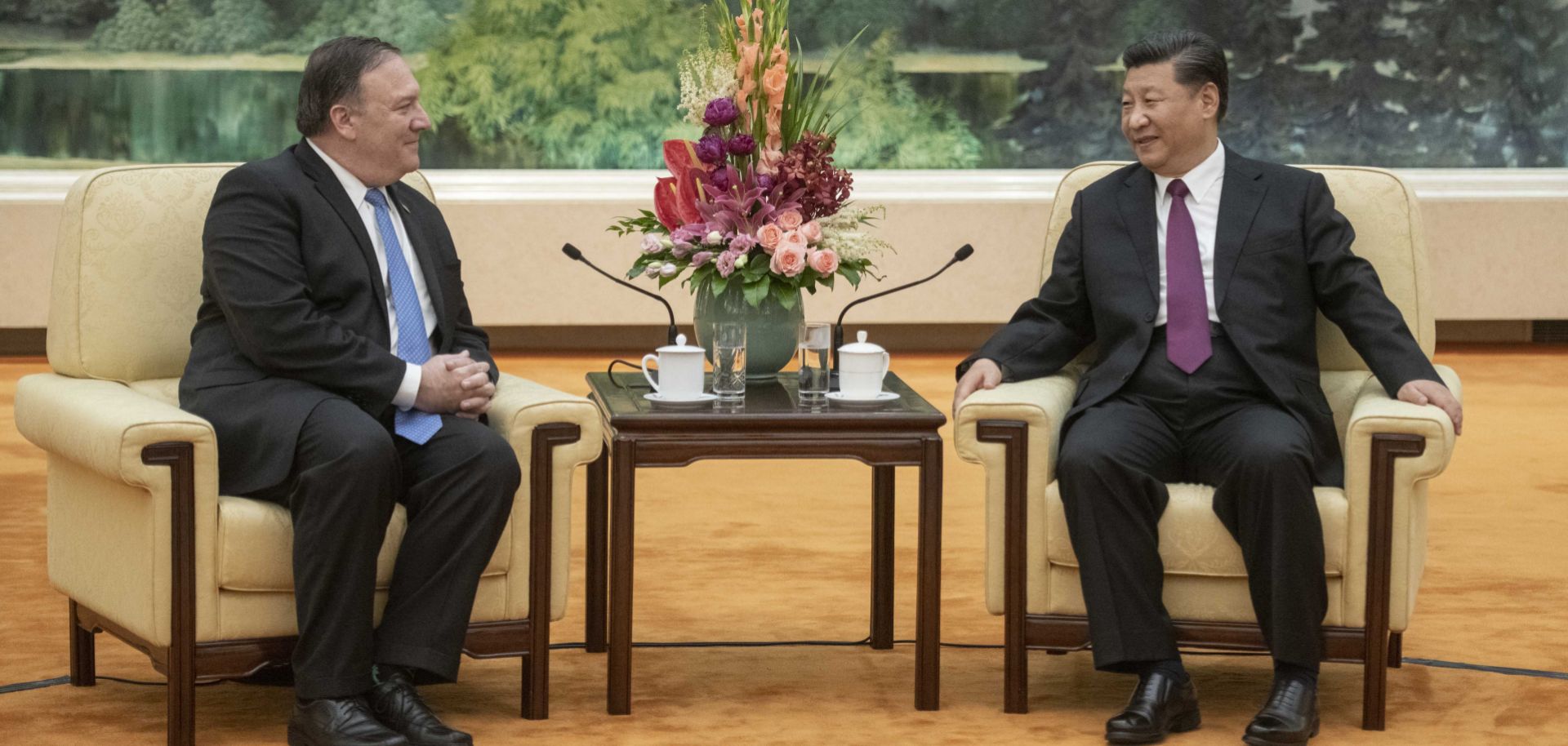 U.S. Secretary of State Mike Pompeo meets with Chinese President Xi Jinping on June 14 in Beijing.