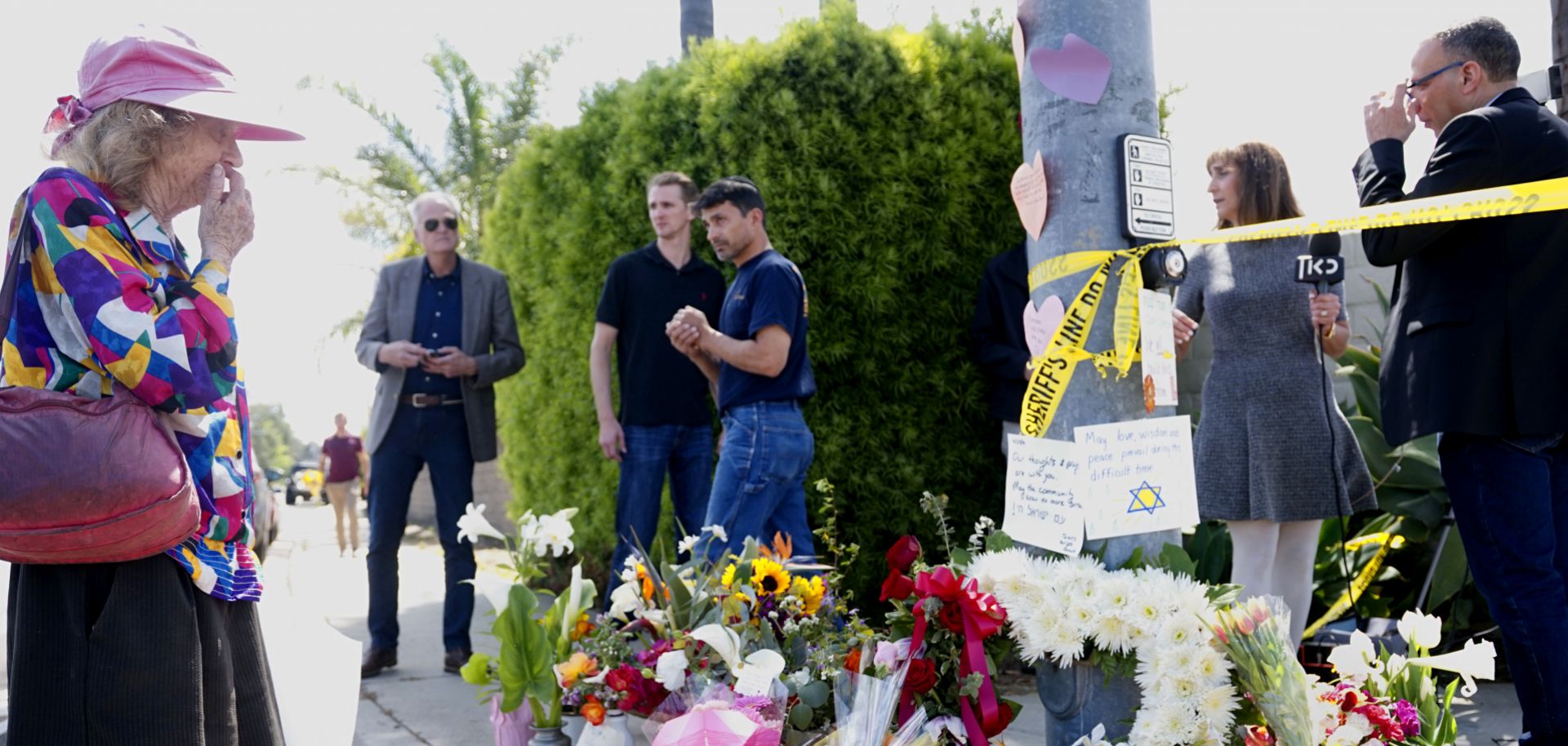 Chabad of Poway, a synagogue in Poway, California, on April 28, 2019, a day after a gunman killed one person and injured three others.