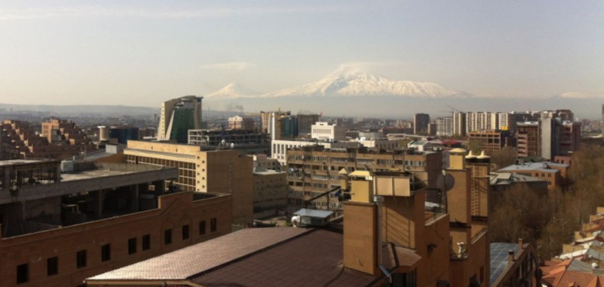 Mount Ararat as seen from Yerevan, Armenia