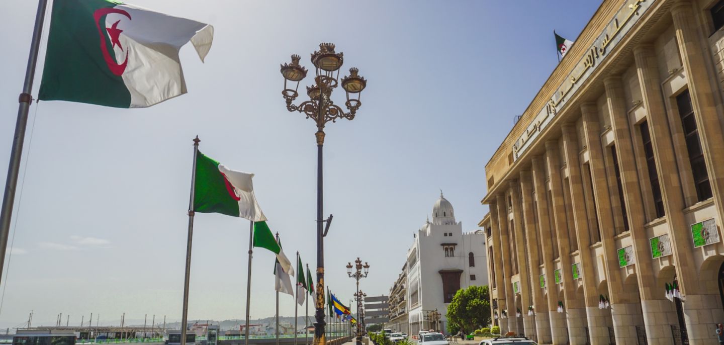 The Council of the National Assembly, Algeria's primary legislative body, is seen in Algiers.