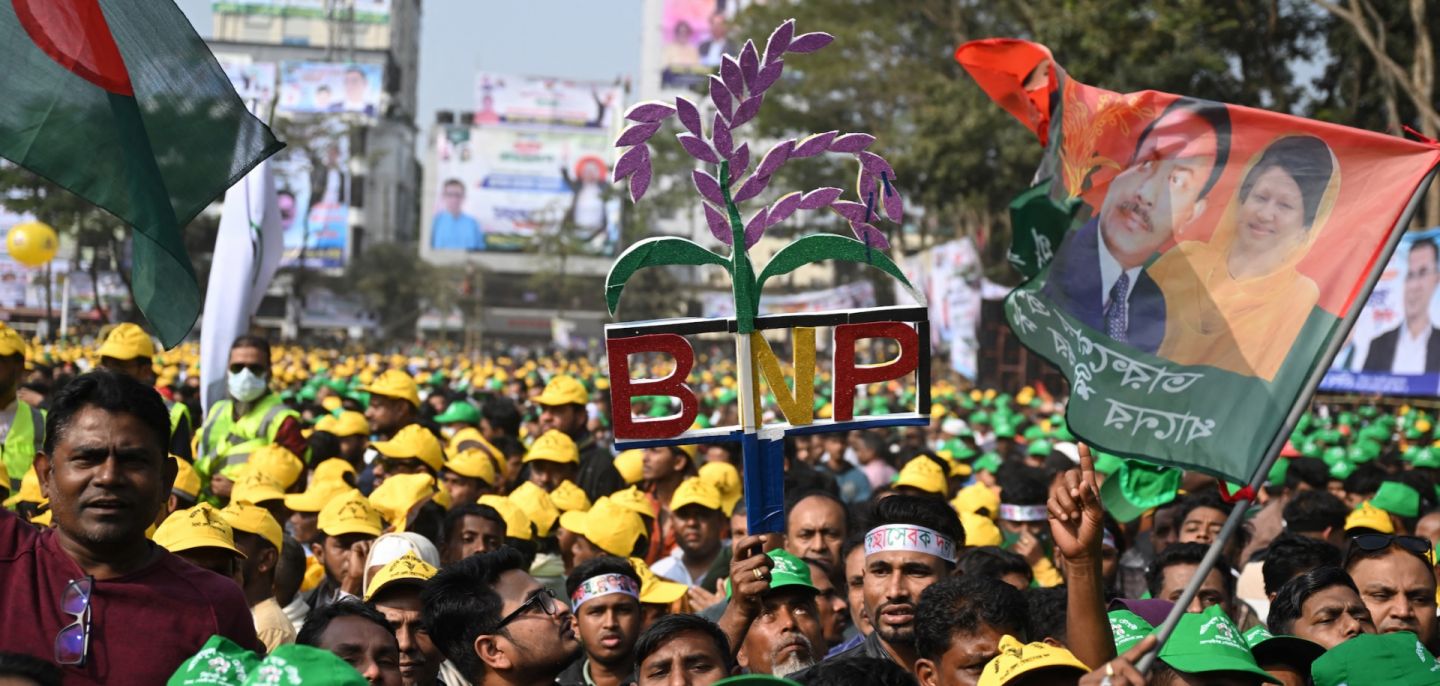 Bangladesh Nationalist Party (BNP) supporters gather for a rally in Sylhet, Bangladesh, ahead of the upcoming national election on Jan. 22, 2026. Bangladesh Nationalist Party (BNP) supporters gather for a rally in Sylhet, Bangladesh, ahead of the upcoming national election on Jan. 22, 2026.