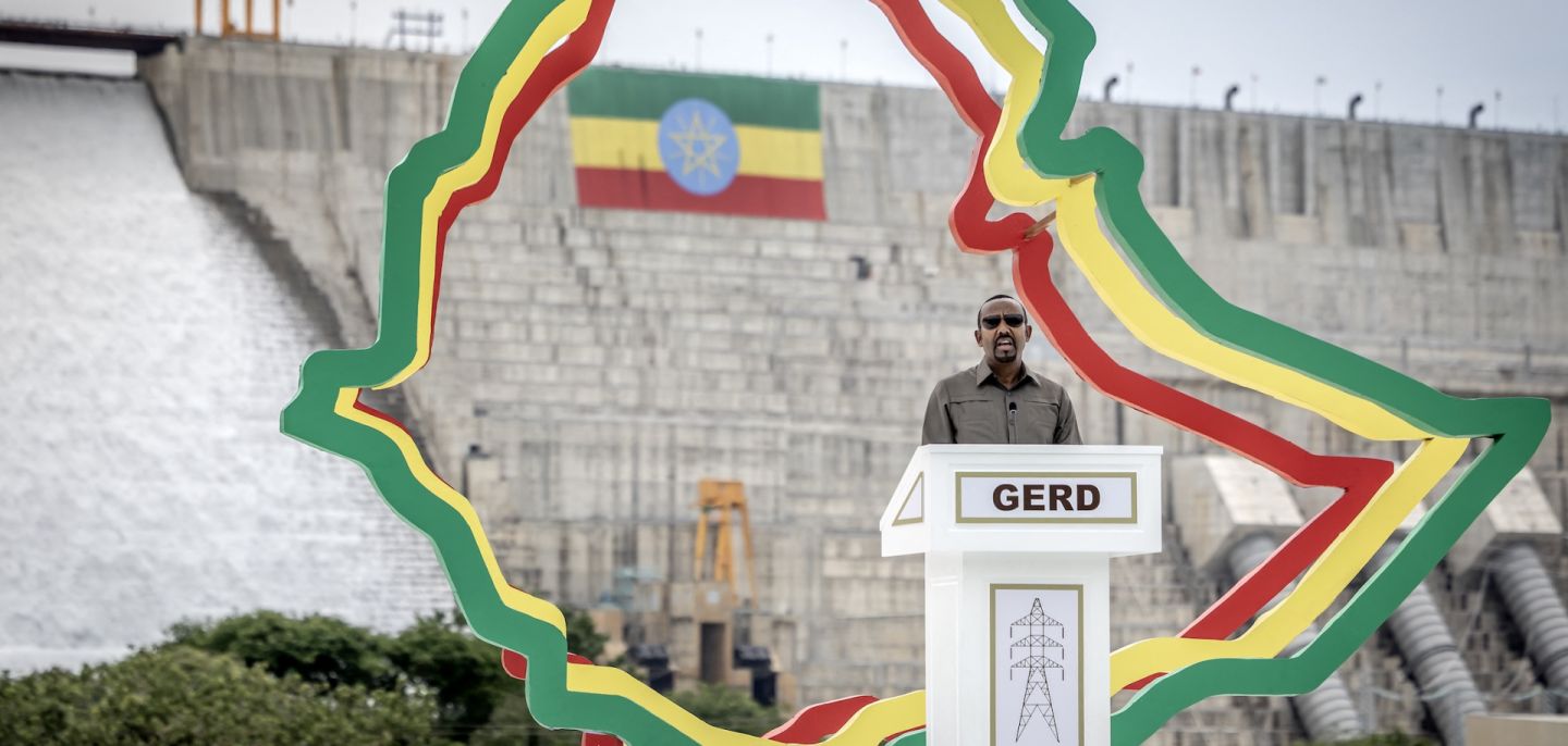 Ethiopian Prime Minister Abiy Ahmed delivers remarks during the official inauguration ceremony of the Grand Ethiopian Renaissance Dam in Guba on Sept. 9, 2025. Ethiopian Prime Minister Abiy Ahmed delivers remarks during the official inauguration ceremony of the Grand Ethiopian Renaissance Dam in Guba on Sept. 9, 2025.