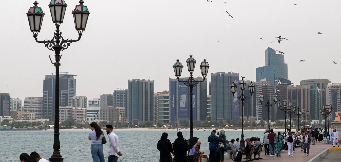 People walk along the corniche area on the occasion of Eid al-Fitr, marking the end of the holy month of Ramadan, in Abu Dhabi on March 20, 2026. People walk along the corniche area on the occasion of Eid al-Fitr, marking the end of the holy month of Ramadan, in Abu Dhabi on March 20, 2026.