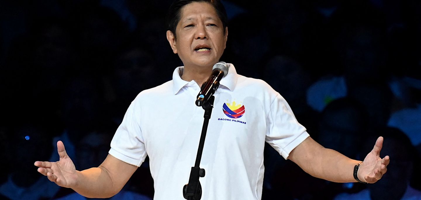 Philippine President Ferdinand Marcos Jr. delivers a speech during a political rally in Manila on Jan. 28, 2024. Philippine President Ferdinand Marcos Jr. delivers a speech during a political rally in Manila on Jan. 28, 2024.