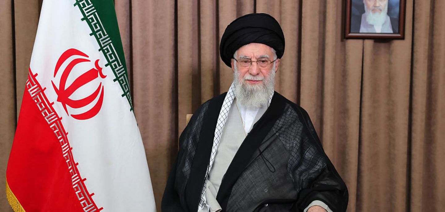 Iranian Supreme Leader Ali Khamenei addresses the nation in a state television broadcast on June 18, 2025, in Tehran, Iran. 