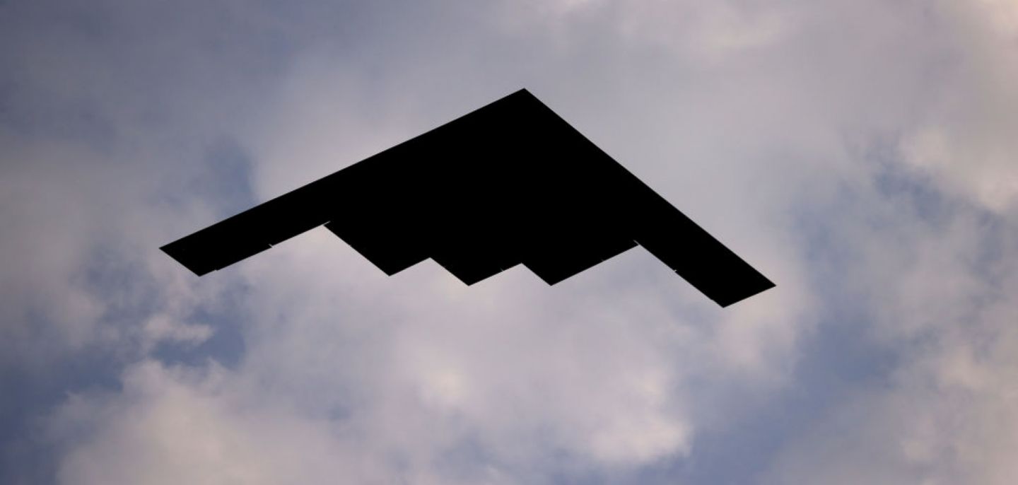 A Northrop B-2 Spirit on July 4, 2020, near the White House in Washington. 