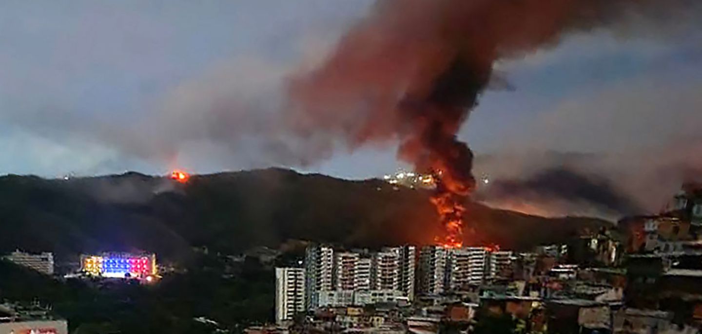 Fuerte Tiuna, Venezuela's largest military complex, after a series of explosions Jan. 3, 2026, in Caracas amid U.S. strikes. Fuerte Tiuna, Venezuela's largest military complex, after a series of explosions Jan. 3, 2026, in Caracas amid U.S. strikes.