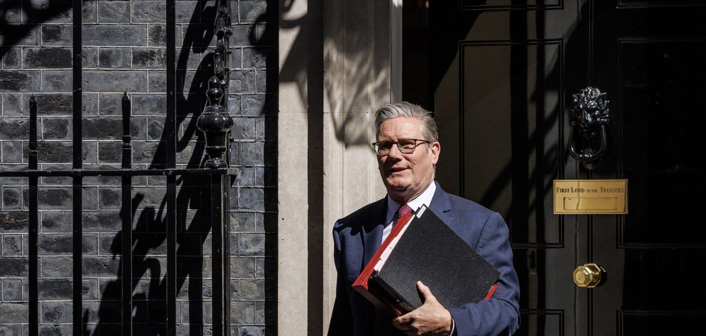 Prime Minister Sir Keir Starmer departs 10 Downing Street on April 29 in London.