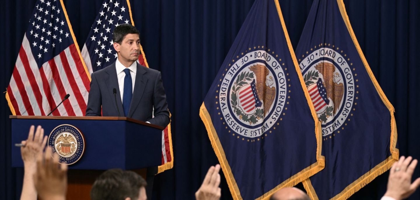 U.S. Federal Reserve Chair Kevin Warsh holds a press conference in Washington, D.C., on July 29, 2026. 