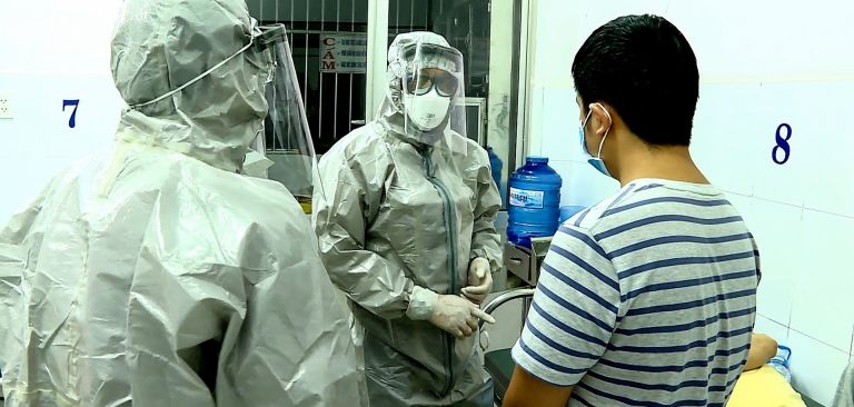 The response to the spread of the COVID-19 coronavirus to Vietnam and other Southeast Asian countries surrounding China could vary widely depending on the level of health infrastructure in those nations. This photo shows patients who have tested positive for the COVID-19 virus in a Ho Chi Minh City hospital.