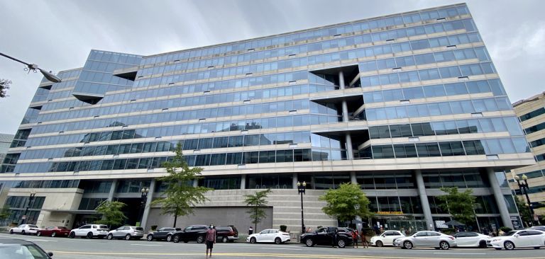 A view of the International Monetary Fund (IMF) building from the street in Washington D.C. on Sept. 25, 2020. A view of the International Monetary Fund (IMF) building from the street in Washington D.C. on Sept. 25, 2020.
