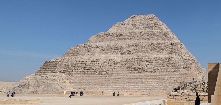 The steps of the pyramid of Djoser are seen in Egypt's Saqqara necropolis, south of the capital Cairo, on March 5, 2020. The steps of the pyramid of Djoser are seen in Egypt's Saqqara necropolis, south of the capital Cairo, on March 5, 2020.